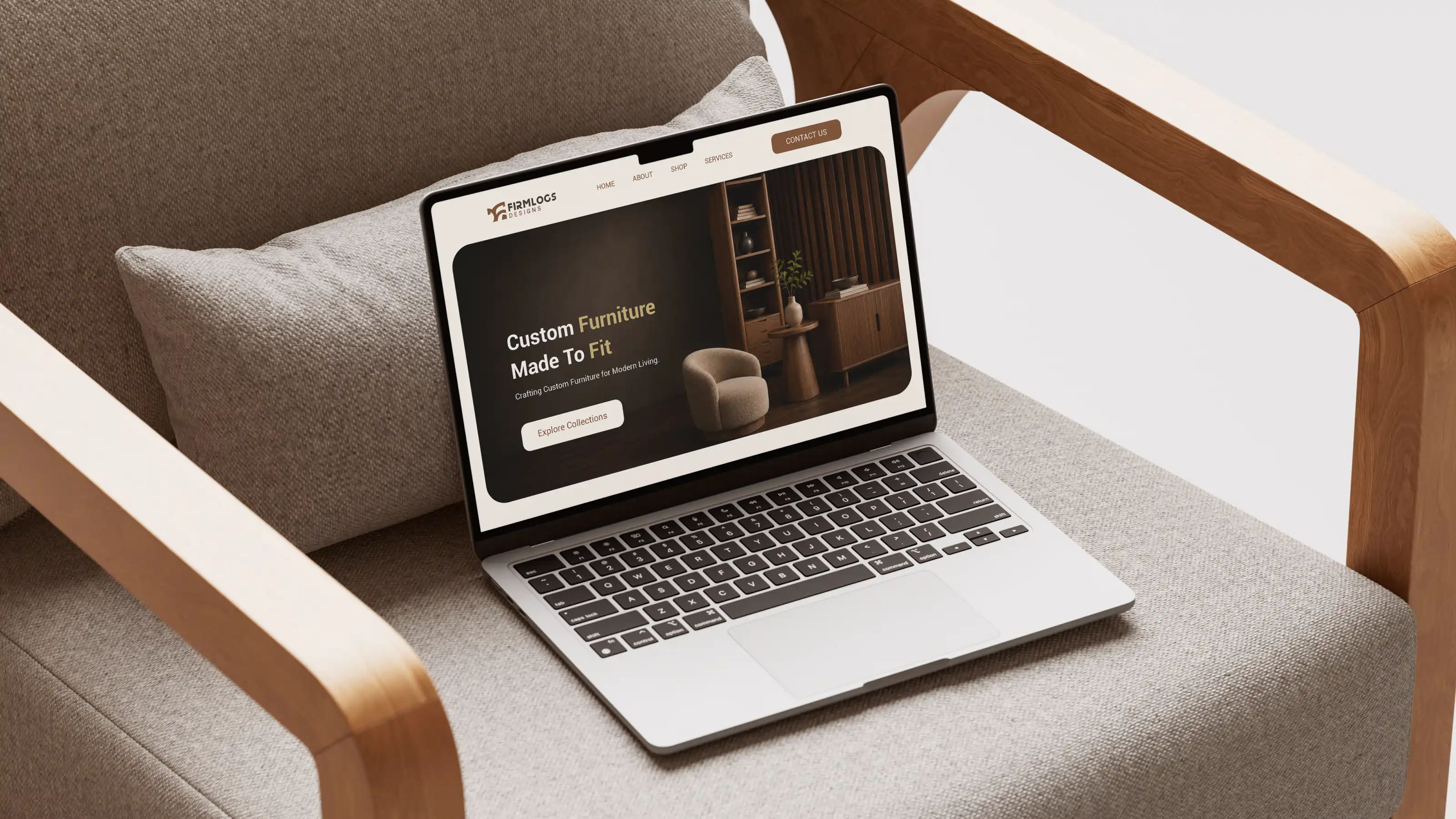 Firmlogs Designs brand application 3
