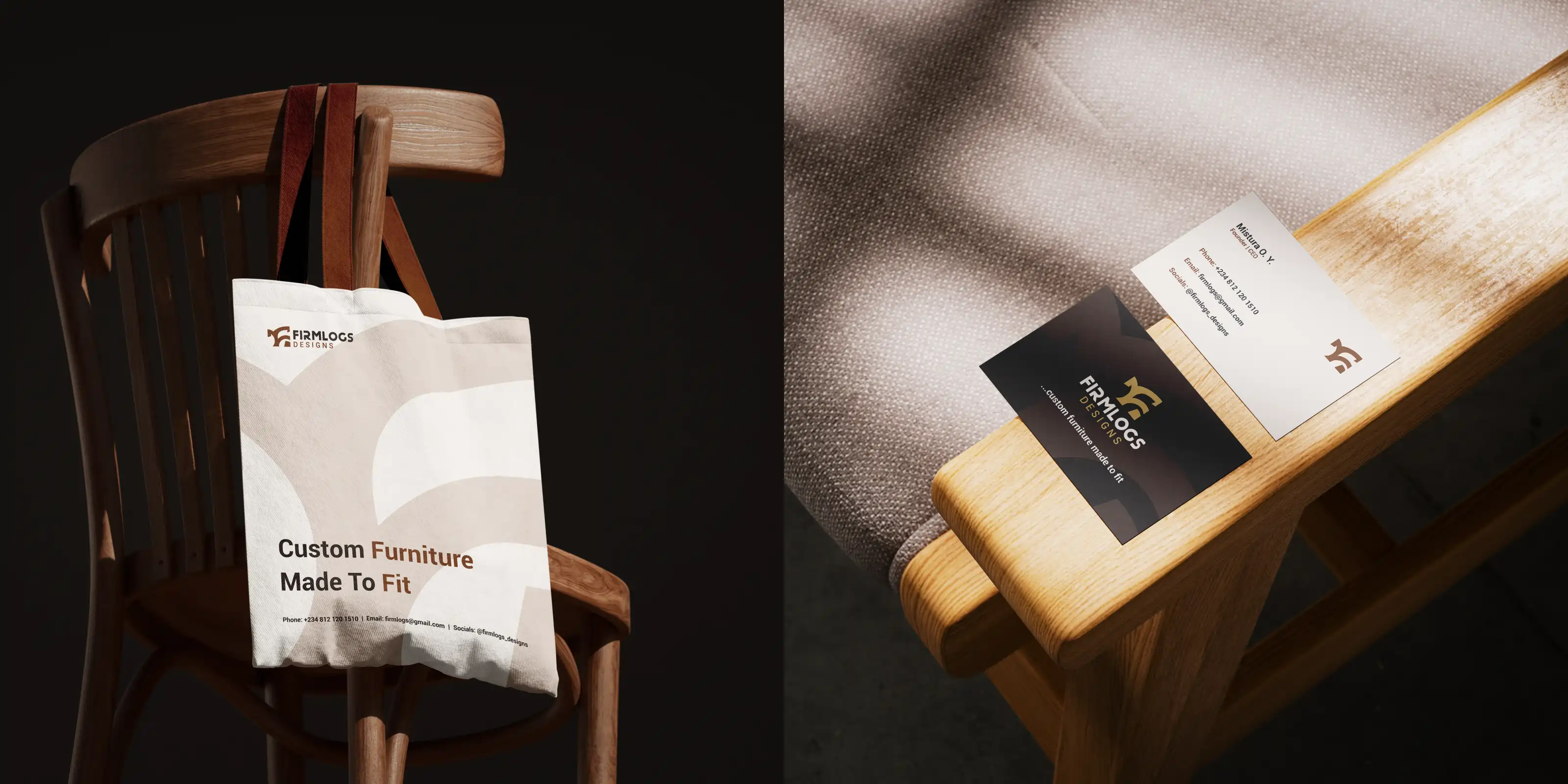 Firmlogs Designs brand application 2