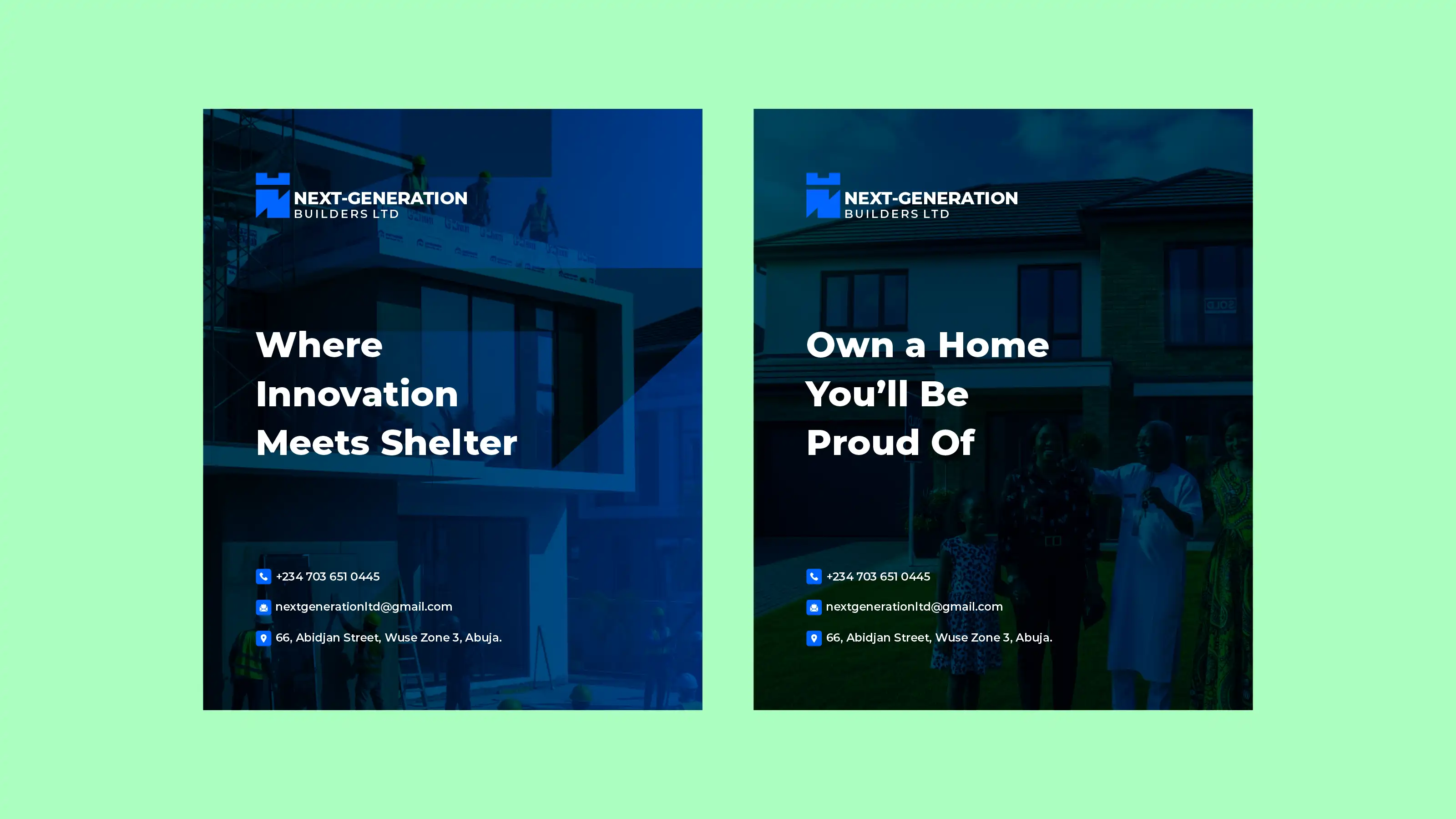 Next Generation Builders brand application 6
